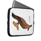 Abbildung zum Cartoon des Vogeladlers Laptopschutzhülle (Vorne Rechts)