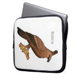 Abbildung zum Cartoon des Vogeladlers Laptopschutzhülle (Vorderseite Links)