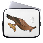 Abbildung zum Cartoon des Vogeladlers Laptopschutzhülle (Vorderseite)