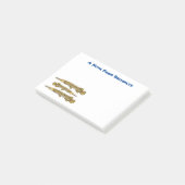 Abbildung zum Cartoon von Alligator Post-it Klebezettel (angewinkelt)