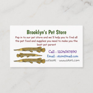 Abbildung zum Cartoon von Alligator Visitenkarte