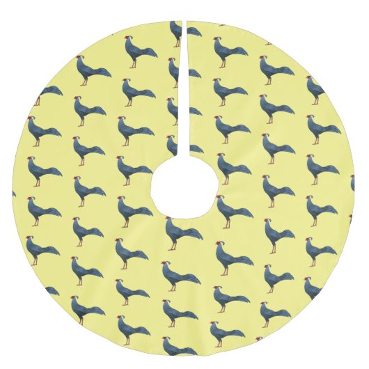 Abbildung zum Cartoon von siamesischen Feuervögeln Polyester Weihnachtsbaumdecke (Vorderseite)