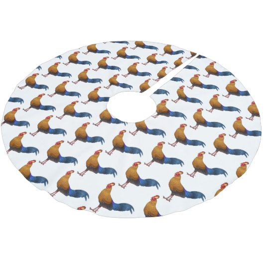 Abbildung zum Cartoon von Sri Lankischer Dschungel Polyester Weihnachtsbaumdecke (Schrägansicht)