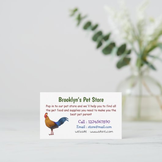 Abbildung zum Cartoon von Sri Lankischer Dschungel Visitenkarte (Stehend Vorderseite)