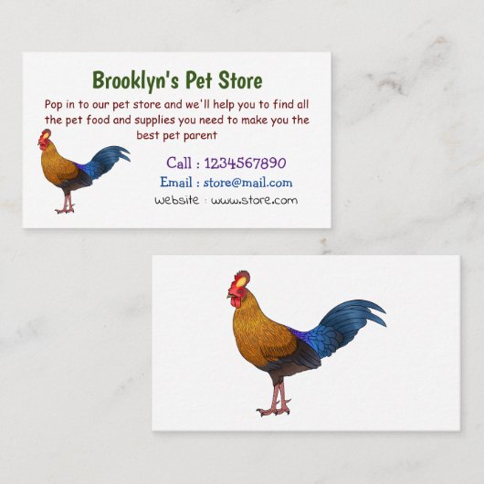 Abbildung zum Cartoon von Sri Lankischer Dschungel Visitenkarte (Vorne/Hinten)