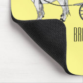 Abbildung zum Hochzeitspferd & Kutsche Cartoon Mousepad (Ecke)