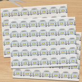 Abbildungen Blasses Aqua Figaro Papier zum Autogew