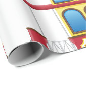 Abbildungen der Straßenbahn Geschenkpapier (Rolleneckpunkt)