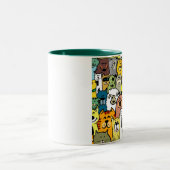 Abbildungen für Katzen und Hunde Zweifarbige Tasse (Mittel)