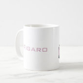 Abbildungen Name Rosa Figaro Auto Kaffeetasse (Vorderseite Links)