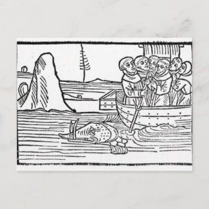 Abbildungen von "Die Reise von St. Brendan" Postkarte