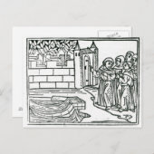 Abbildungen von "Die Reise von St. Brendan" Postkarte (Vorne/Hinten)