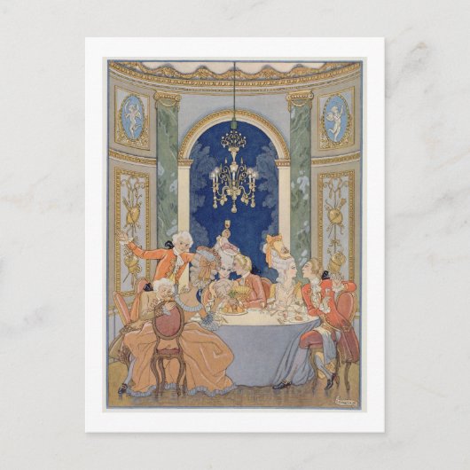 Abbildungen von "Les Liaisons Dangereuses" von Pi Postkarte (Vorderseite)