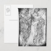 Abbildungen von zwei Aposteln oder Propheten Postkarte (Vorne/Hinten)