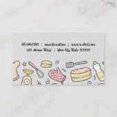 Abbildungen zum Backen | Kulinarisch | CATERING Visitenkarte (Rückseite)