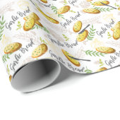 Abbildungsmuster für Knoblauchbrot V1 Geschenkpapier (Rolleneckpunkt)