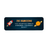 Abblasen | Rücksendeadresse im Weltraum (Vorne)