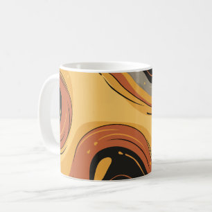 Abblasen von Retrowellen Kaffeetasse