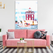 Abblendlicht Leinwanddruck (Insitu (Wohnzimmer))