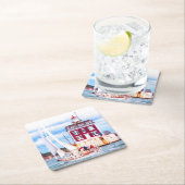 Abblendlicht Rechteckiger Pappuntersetzer (Vor Ort)