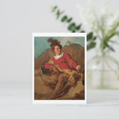 Abbot Dressed als Spaniard von Fragonard Postkarte (Stehend Vorderseite)