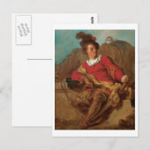 Abbot Dressed als Spaniard von Fragonard Postkarte (Vorne/Hinten)