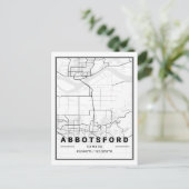 Abbotsford British Columbia Canada Travel City Map Postkarte (Stehend Vorderseite)