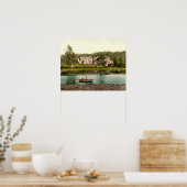 Abbotsford House aus dem Fluss Tweed in Schottland Poster (Küche)
