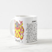 Abbott Familien-Wappen Tasse (Vorderseite Links)