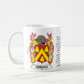 Abbott Familien-Wappen Tasse (Links)