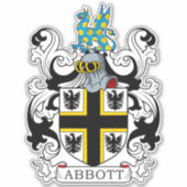 Abbott Familienwappen Aufkleber (Vorderseite)