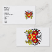 Abbott Familienwappen Visitenkarte (Vorne/Hinten)