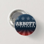 ABBOTT FÜR GOUVERNEUR 2014 BUTTON (Vorne & Hinten)