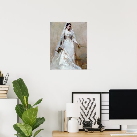 Abbott Handerson Thayer A Bride Poster (Heimbüro)