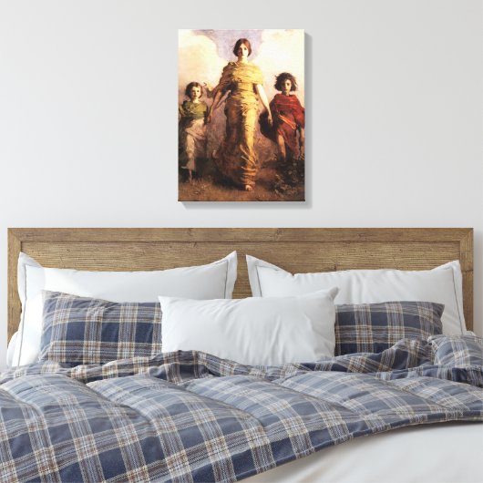 Abbott Handerson Thayer A Jungfrau Leinwand Poster (Insitu (Schlafzimmer))