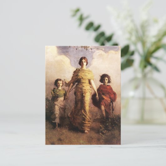 Abbott Handerson Thayer A Jungfrau Postcard Postkarte (Stehend Vorderseite)