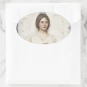Abbott Handerson Thayer - Angel Ovaler Aufkleber (Tasche)