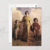 Abbott Handerson Thayer Die Jungfrau Postkarte (Vorne/Hinten)