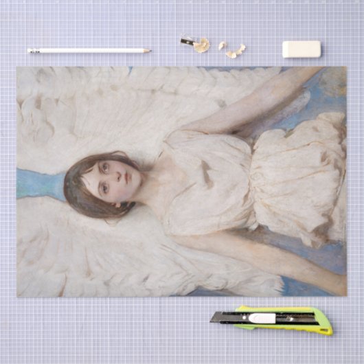 Abbott Handerson Thayer | Engel - 1887 Seidenpapier (Handwerk)