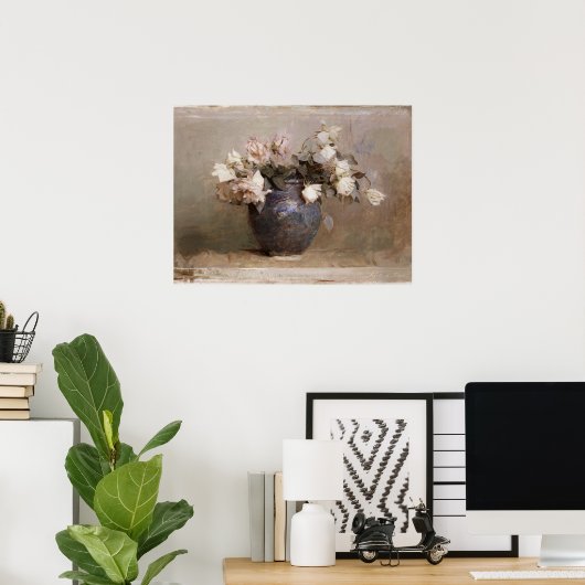 Abbott Handerson Thayer Rose Still Life Blume Poster (Heimbüro)