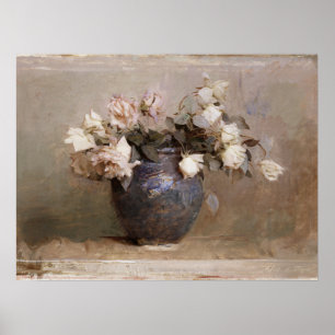 Abbott Handerson Thayer Rosen Stillleben Blumen Poster