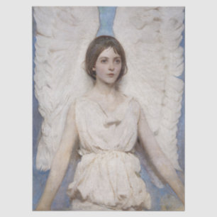Abbott Thayer Engel Vintage viktorianische Kunst Seidenpapier