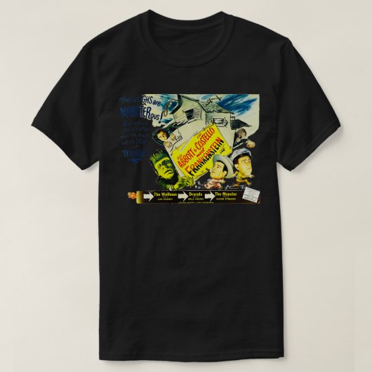 Abbott und Costello Meet T-Shirt (Design vorne)