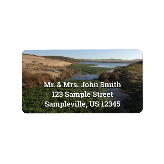 Abbotts Lagoon I an Point Reyes National Seashore Adressaufkleber (Vorne)