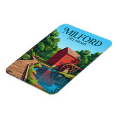 Abbott's Mill Naturzentrum USA Magnet (Linke Seite)