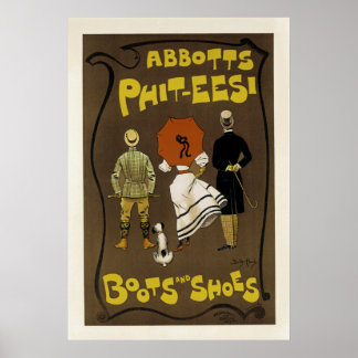 Abbotts Phit-Eesi ~ Stiefel und Schuhe Poster