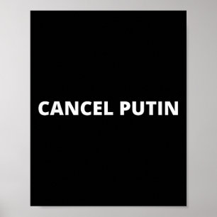Abbrechen Putin - Krieg in der Ukraine stoppen Poster