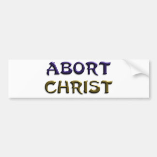 Abbruch Christus Autoaufkleber