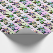 Abbruch der Rhinos-Pop-Kunst Geschenkpapier (Ecke)