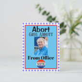 Abbruch Greg Abbott Postkarte (Stehend Vorderseite)